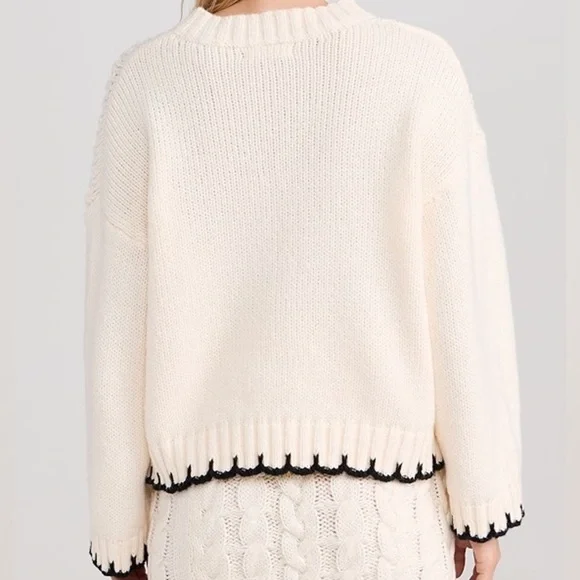 NWT Anthropologie Little Lies Cable Stitch Sweater Size S/M - Picture 9 of 12